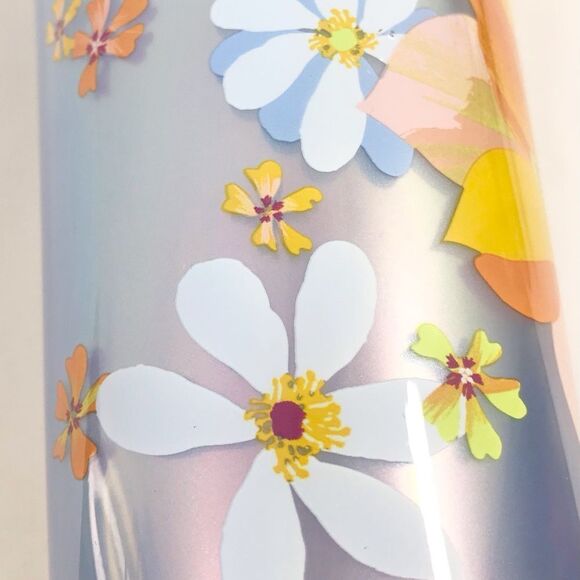 Starbucks Spring 2024 Yellow Blue Dichroic Magnolias 24 Oz Venti Plastic Tumbler - Picture 7 of 13